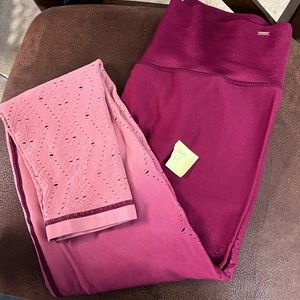 Pink ombré leggings